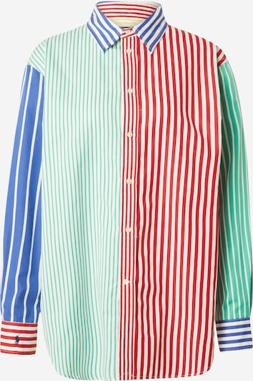 Bluză Polo Ralph Lauren pe albastru / verde / roșu / alb, Vizualizare produs