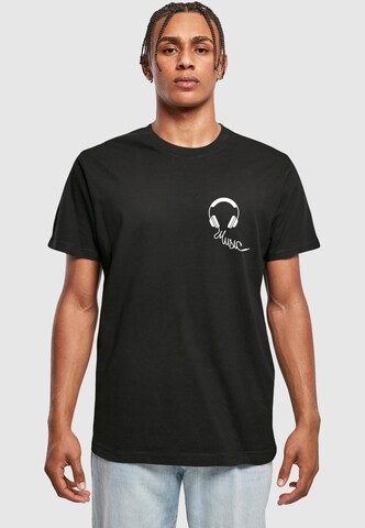 Mister Tee - Camiseta 'Melodic' en negro: frente