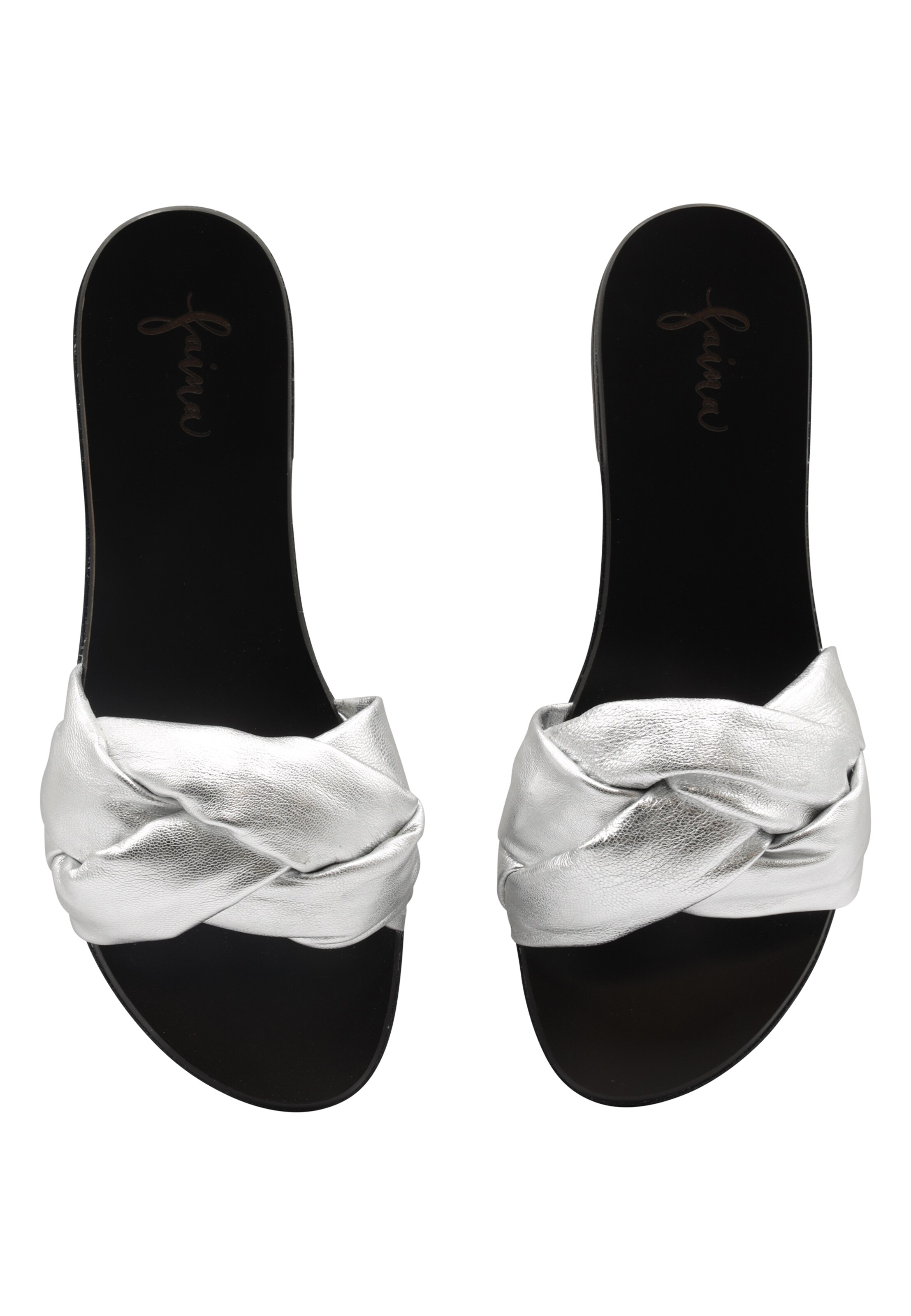 faina Pantolette i silver