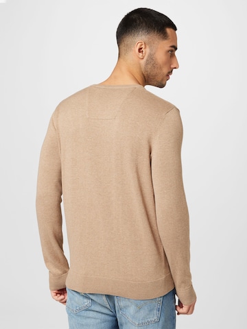 TOM TAILOR Regularny krój Sweter w kolorze brązowy
