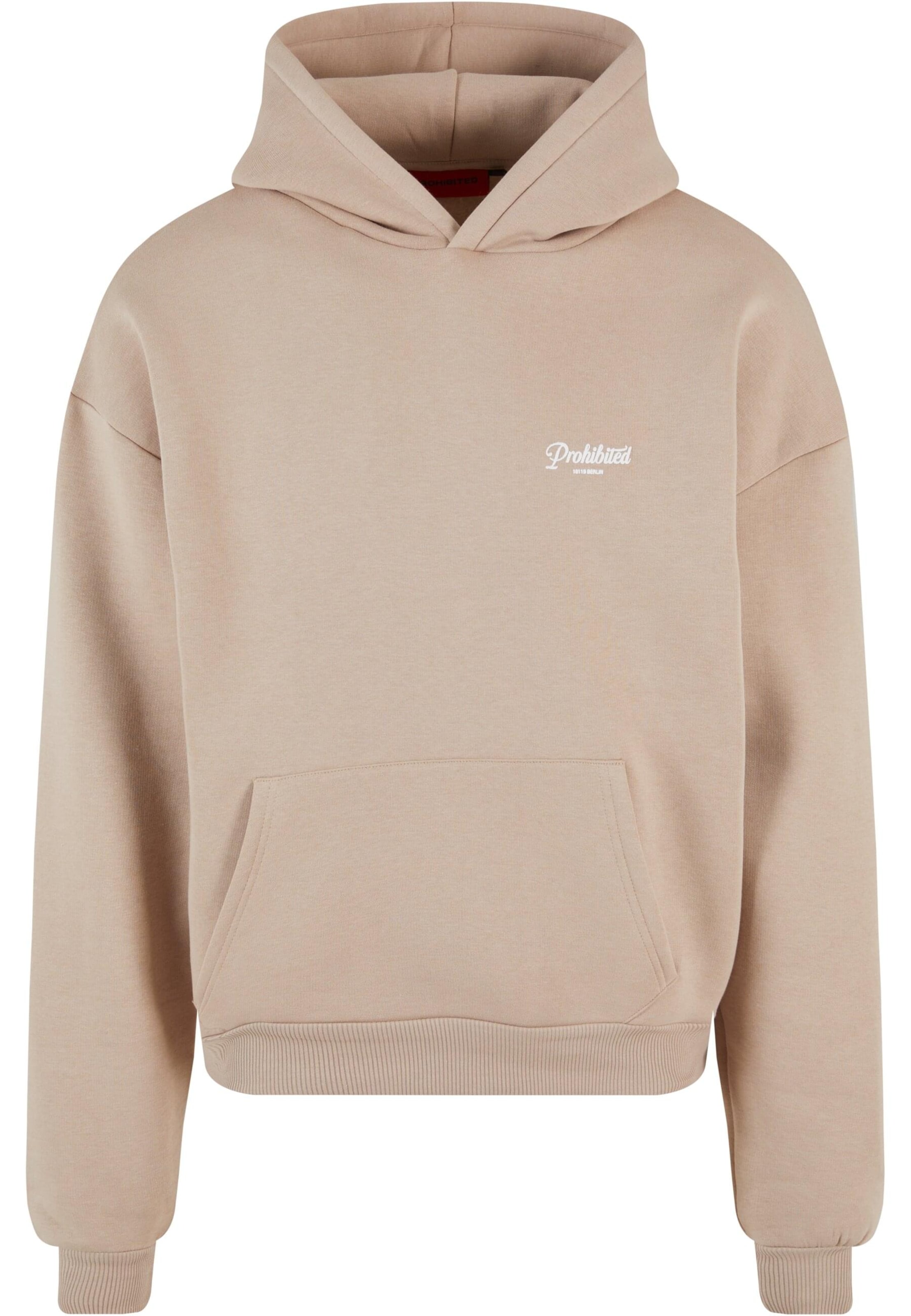 Prohibited Μπλούζα φούτερ σε μπεζ: μπροστά