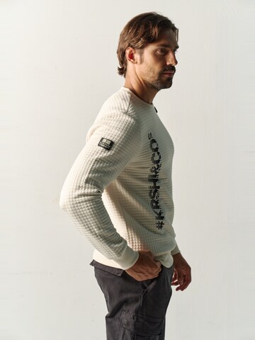 KOROSHI Sweatshirt in Weiß: Seite