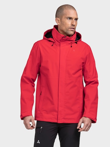 Veste outdoor Schöffel en rouge : devant