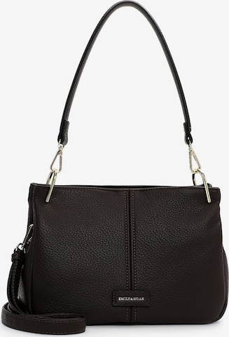 Emily & Noah Handtas 'Halla' in Bruin: voorkant