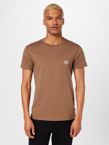 T-Shirt 'Thor' MADS NORGAARD COPENHAGEN en marron : devant