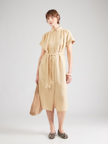 Abito camicia di TOMMY HILFIGER in beige: frontale