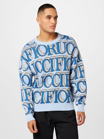 Fiorucci Pullover 'Intarsia' in Blau: Vorderseite
