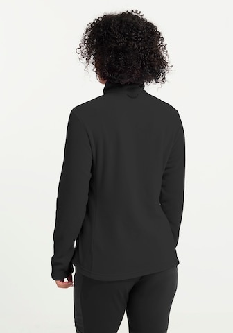 JACK WOLFSKIN Athletic Fleece Jacket in Black