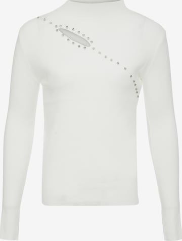 bling bling by leo Sweater in White: front
