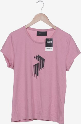 PEAK PERFORMANCE T-Shirt L in Pink: predná strana