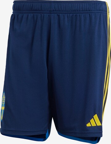 ADIDAS PERFORMANCE Regular Workout Pants 'Schweden 22' in Blue: front