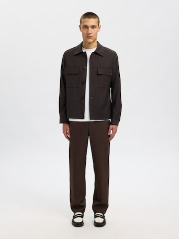 SELECTED Between-season jacket in Brown