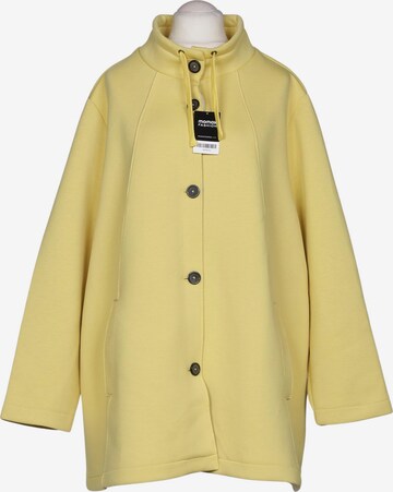 Ulla Popken Sweatshirt & Zip-Up Hoodie in 9XL in Yellow: front