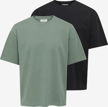 Only & Sons Shirt 'Caspian' in Grün: Vorderseite