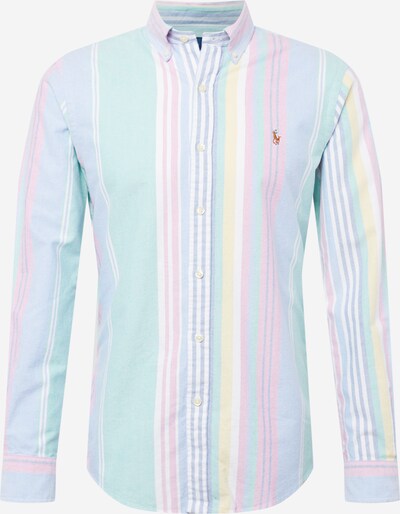 Cămașă Polo Ralph Lauren pe albastru deschis / galben deschis / verde mentă / alb, Vizualizare produs