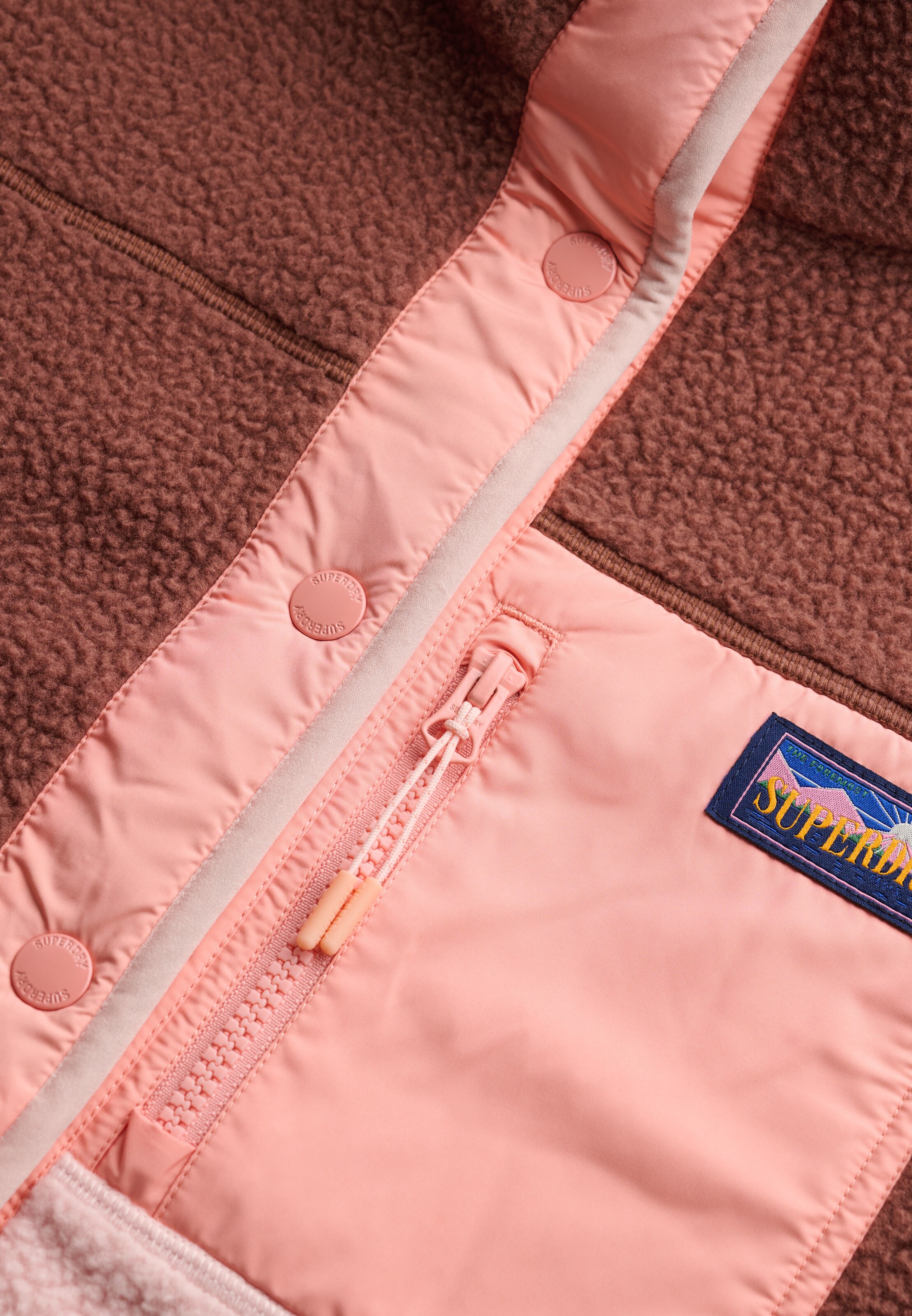 Giacca di pile di Superdry & Co in marrone
