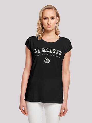 T-shirt 'Go Baltic Ostsee Knut & Jan Hamburg' F4NT4STIC en noir : devant