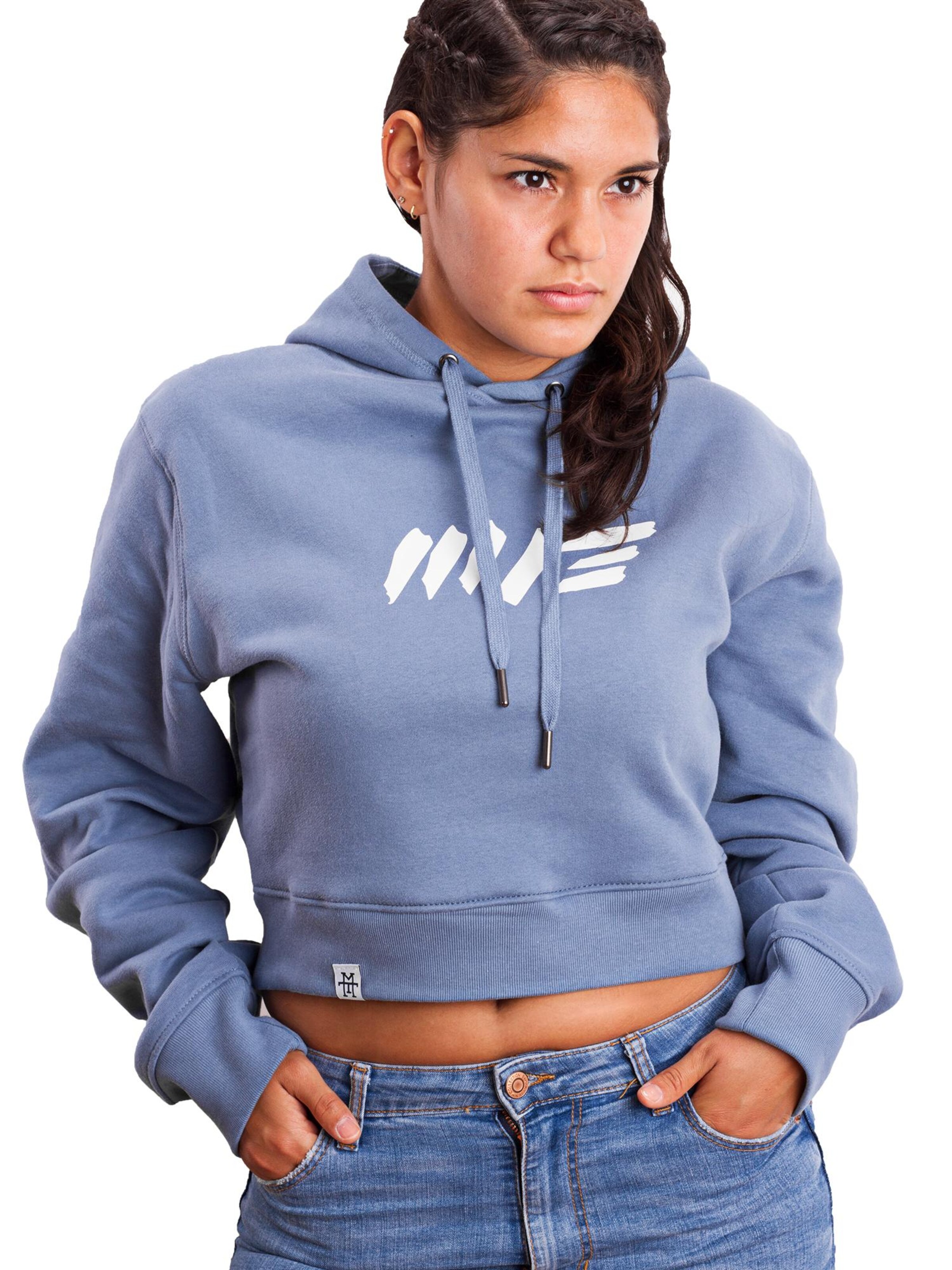 Manufaktur13 Sweatshirt 'Crop Hoodie'‌‌‌‌‌‌‌‌ in Lila