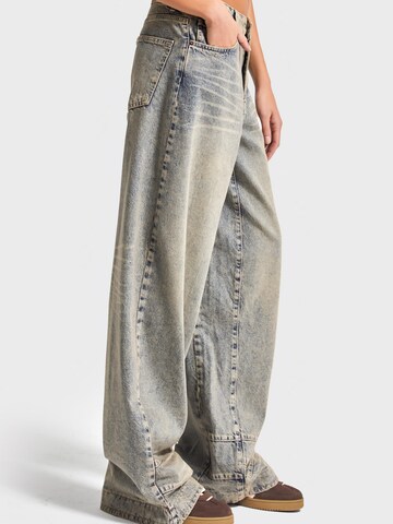 IT'S BASIC Wide leg Jeans 'Wide Mid Rise Jeans' in Blue