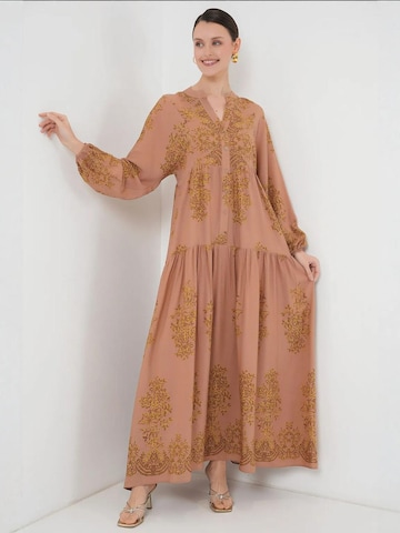 Bigdart - Vestido 'Maxi' em amarelo: frente
