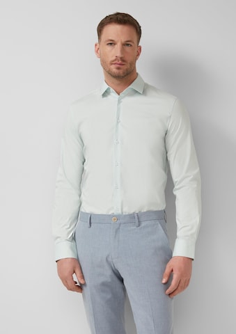 s.Oliver Regular fit Button Up Shirt in Blue: front