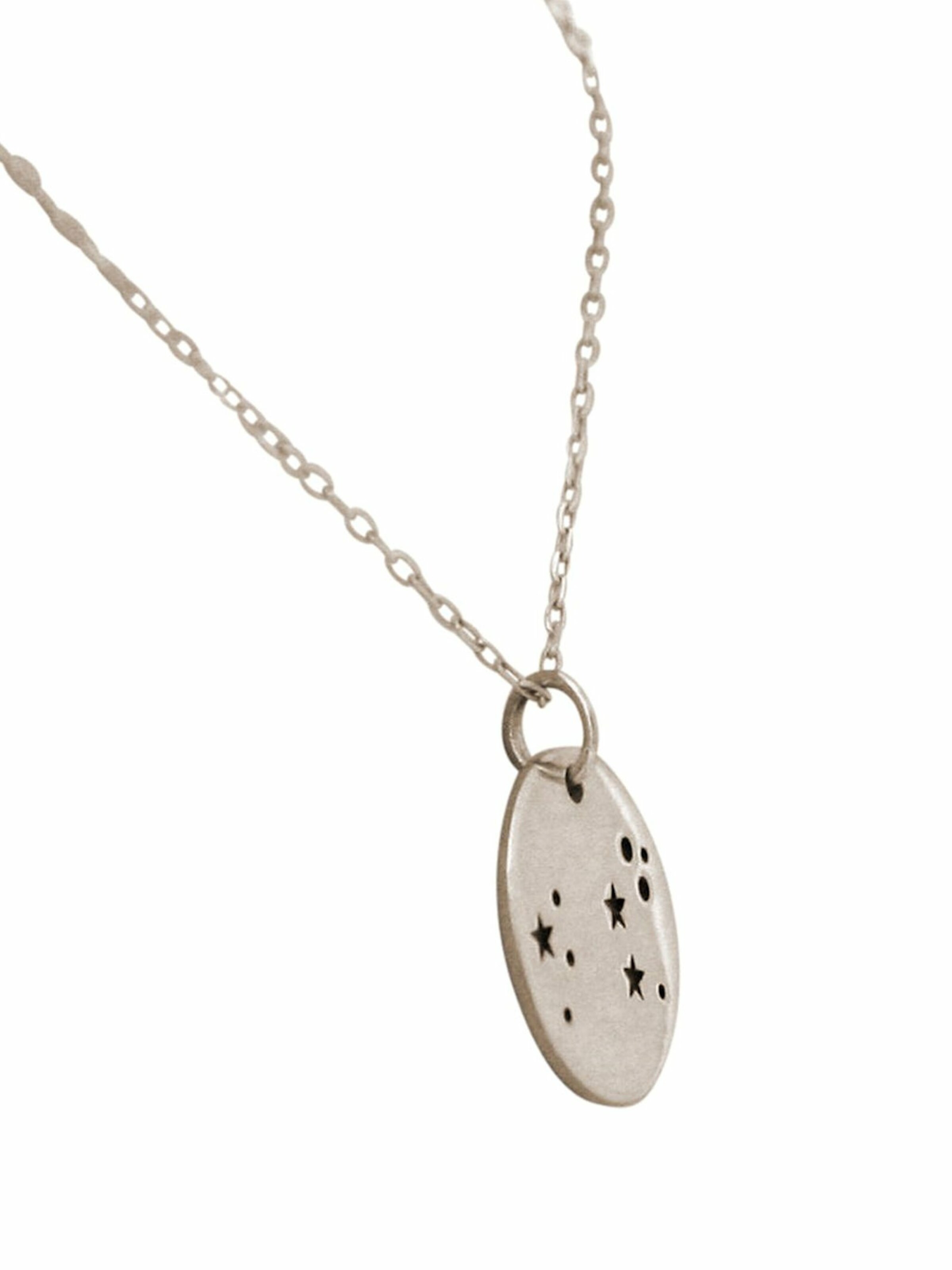 Gemshine Ketting 'Horoskop Sternzeichen Leo Löwe' in Zilver