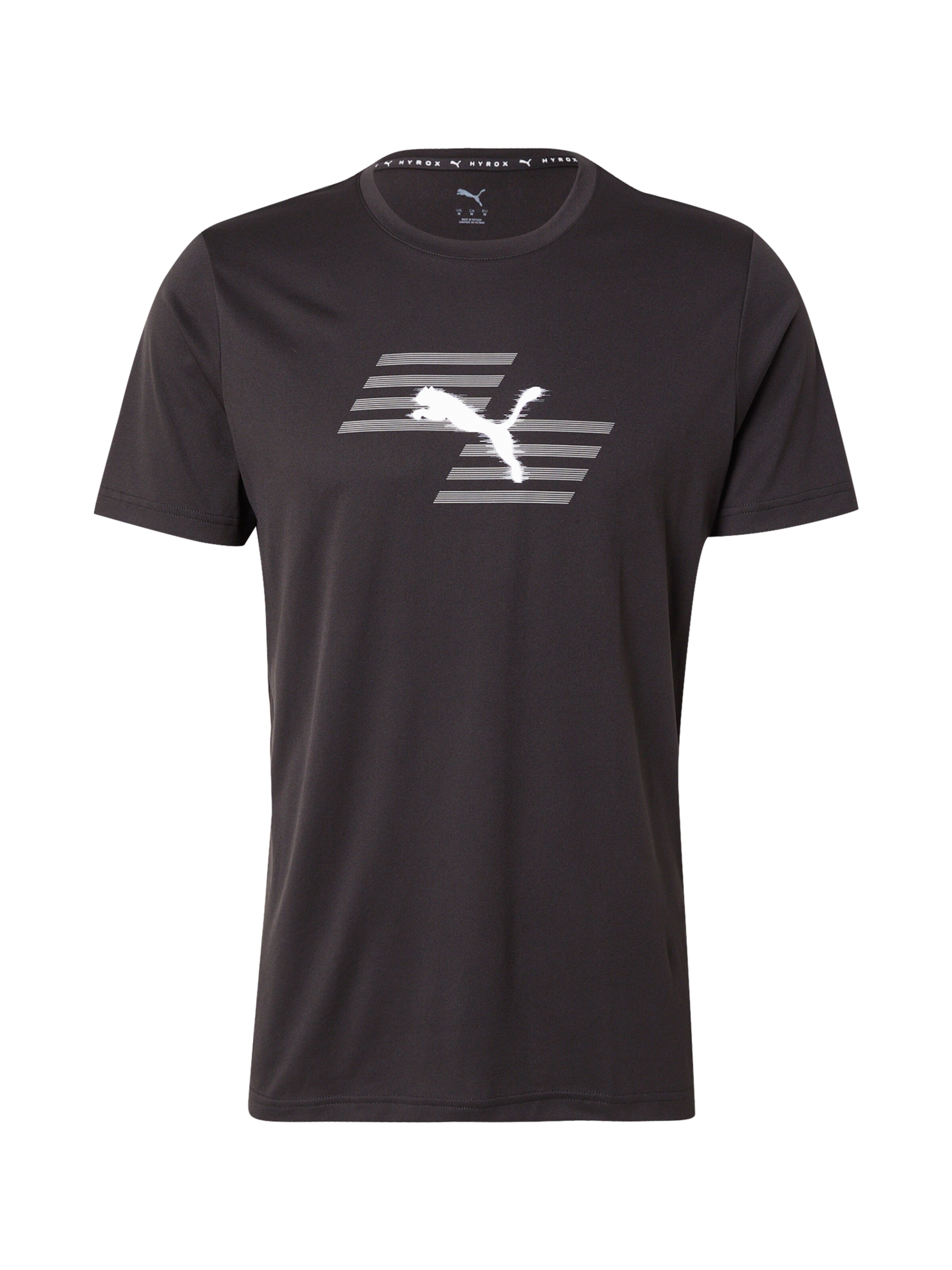 Sportiniai marškinėliai 'Puma x Hyrox' iš PUMA, spalva – pilka / juoda / balta, Prekių apžvalga