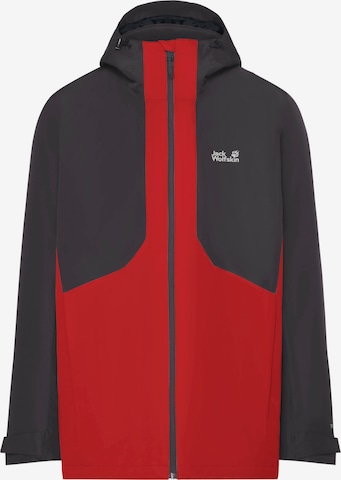 JACK WOLFSKIN Performance Jacket in Red: front
