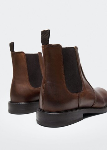 MANGO MAN Chelsea Boots in Brown