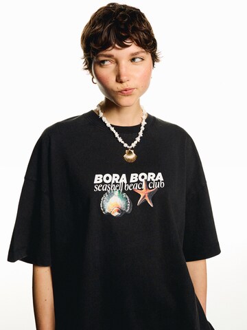 T-shirt Bershka en noir