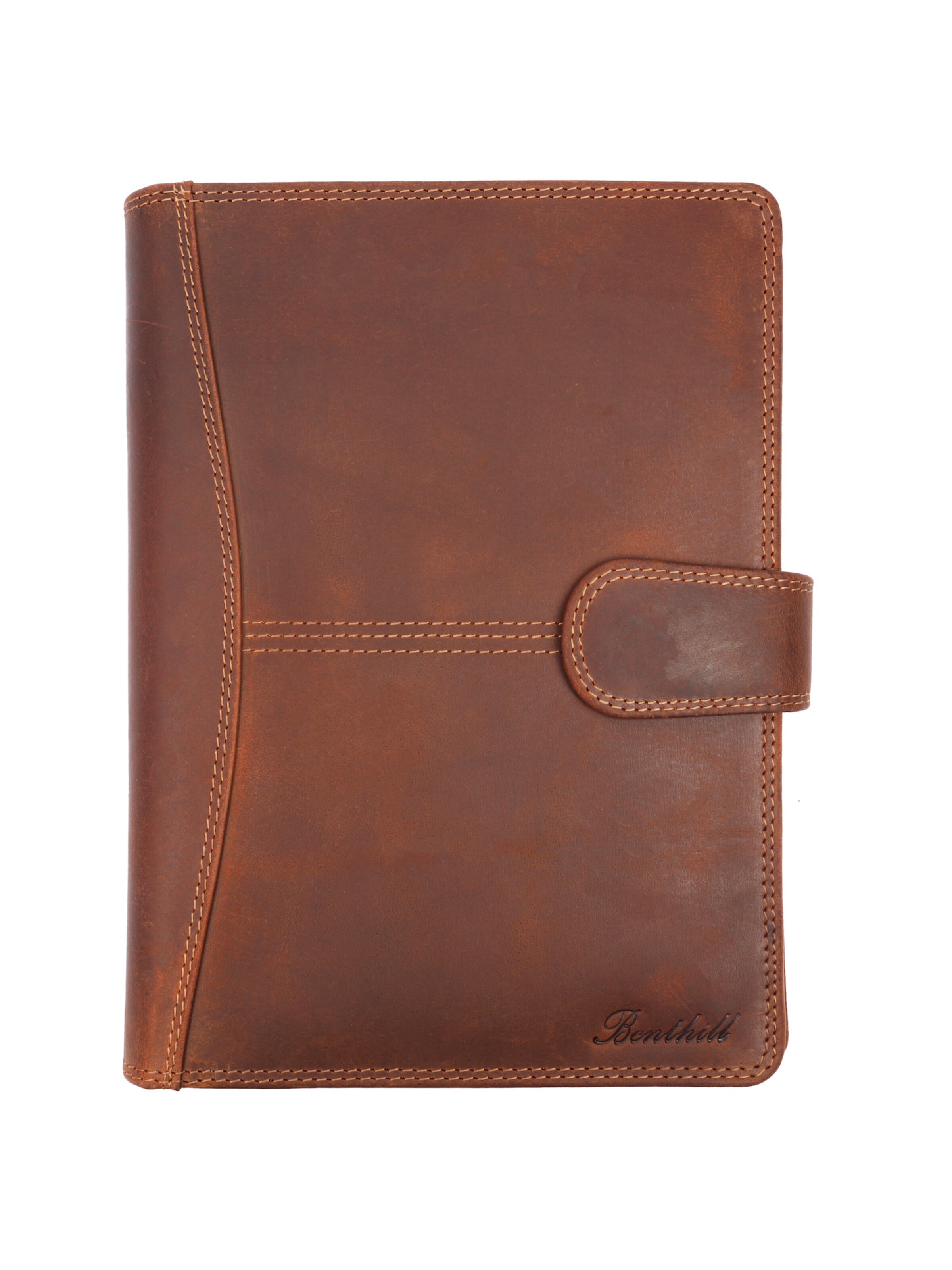 Benthill Document Bag in Brown: front