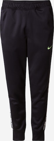 juoda Nike Sportswear Siaurėjantis Kelnės 'REPEAT': priekis