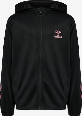 Veste de survêtement Hummel en noir : devant