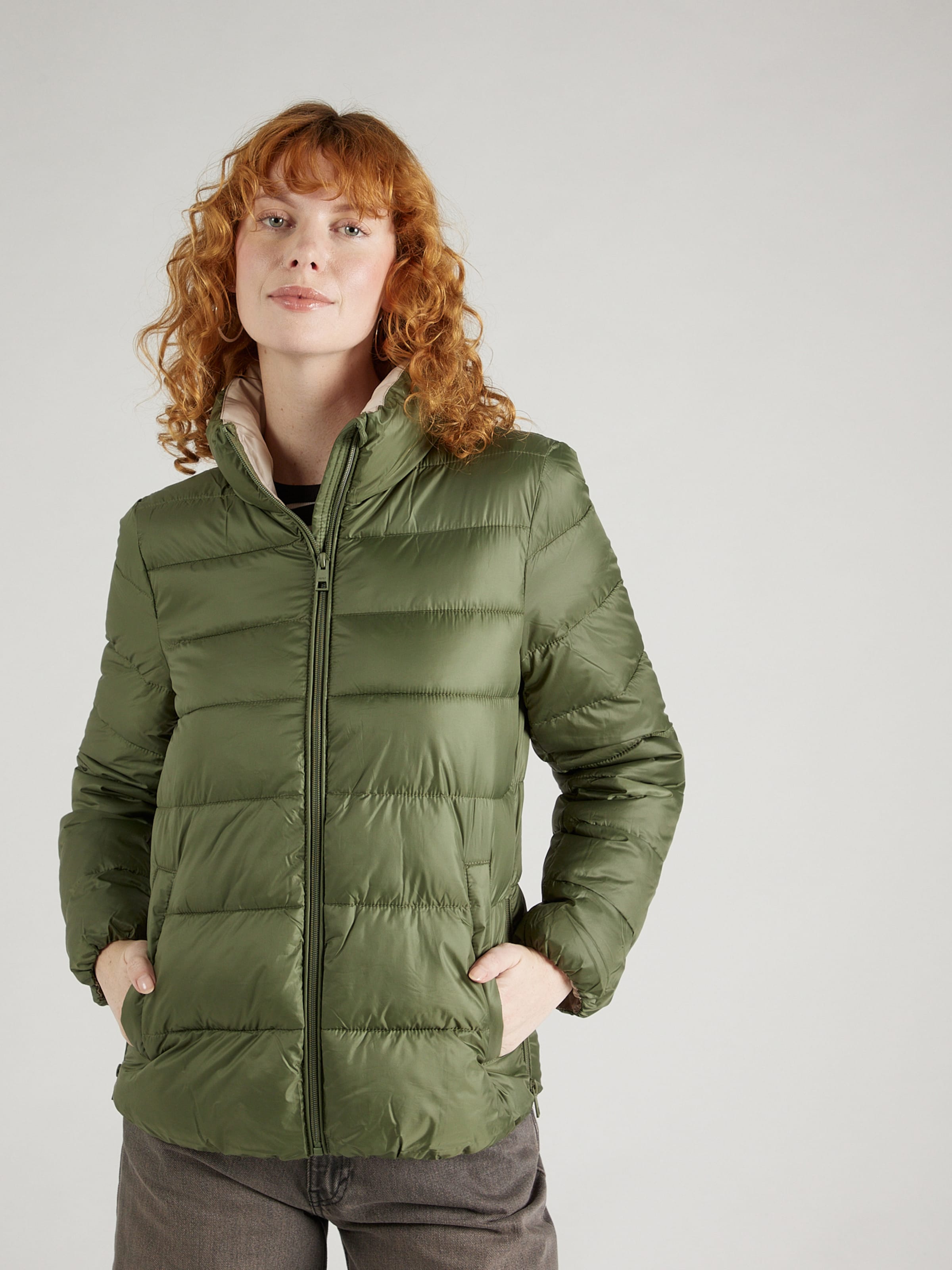 ESPRIT Between Season Jacket in Green ABOUT YOU