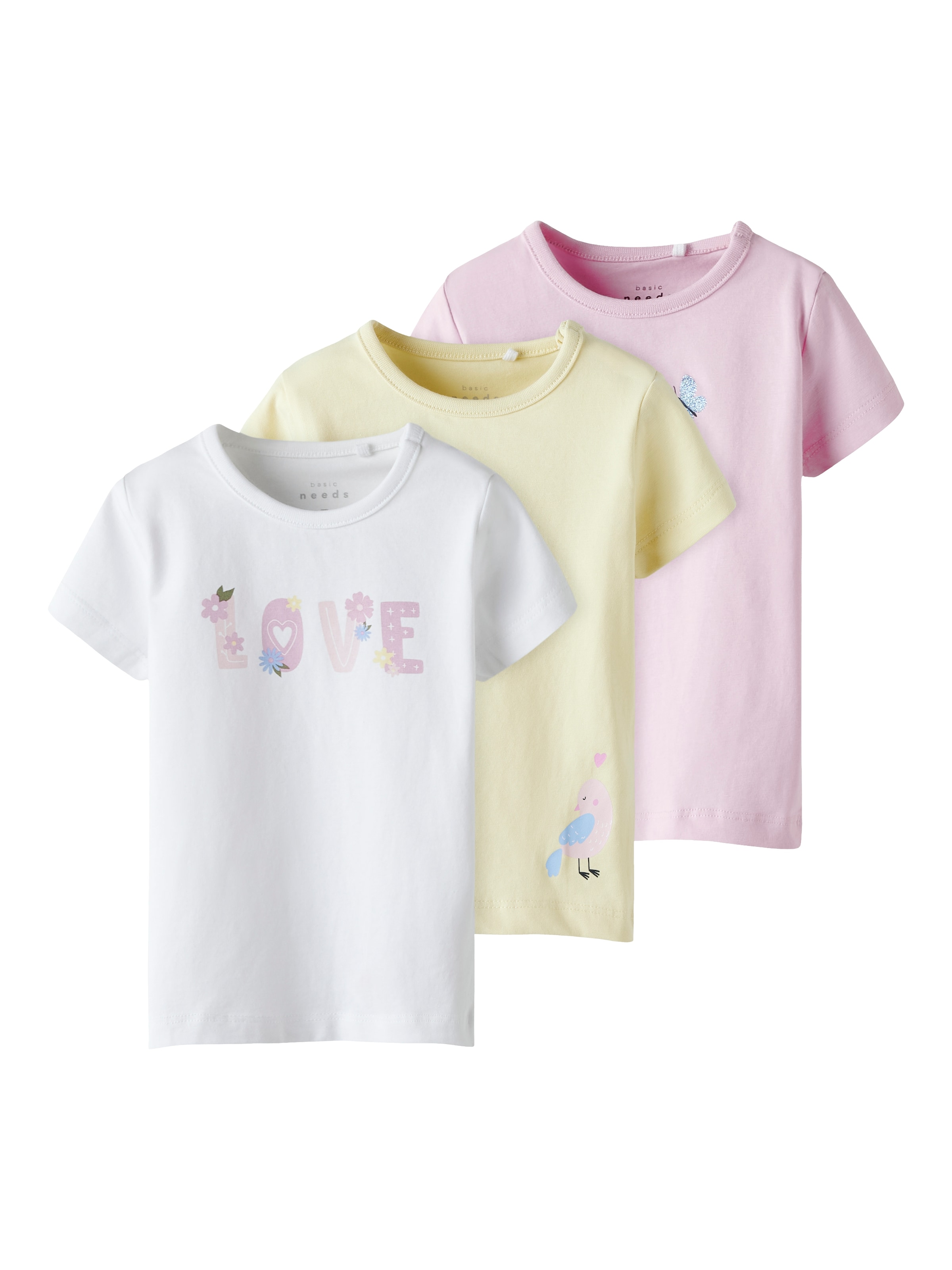 NAME IT - Camiseta 'NBFVUBIE' en amarillo: frente