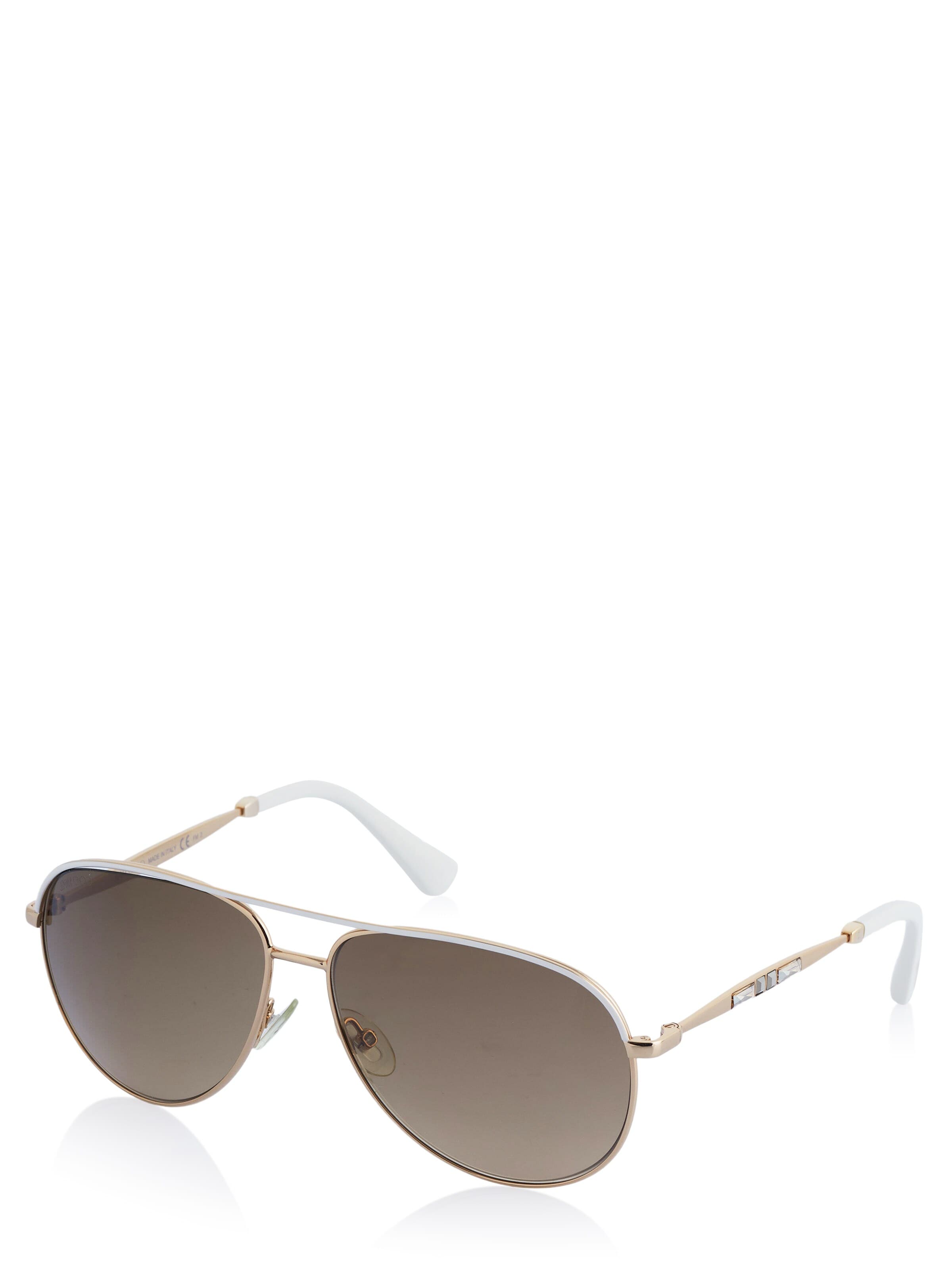 Lunettes de soleil JIMMY CHOO en or : devant