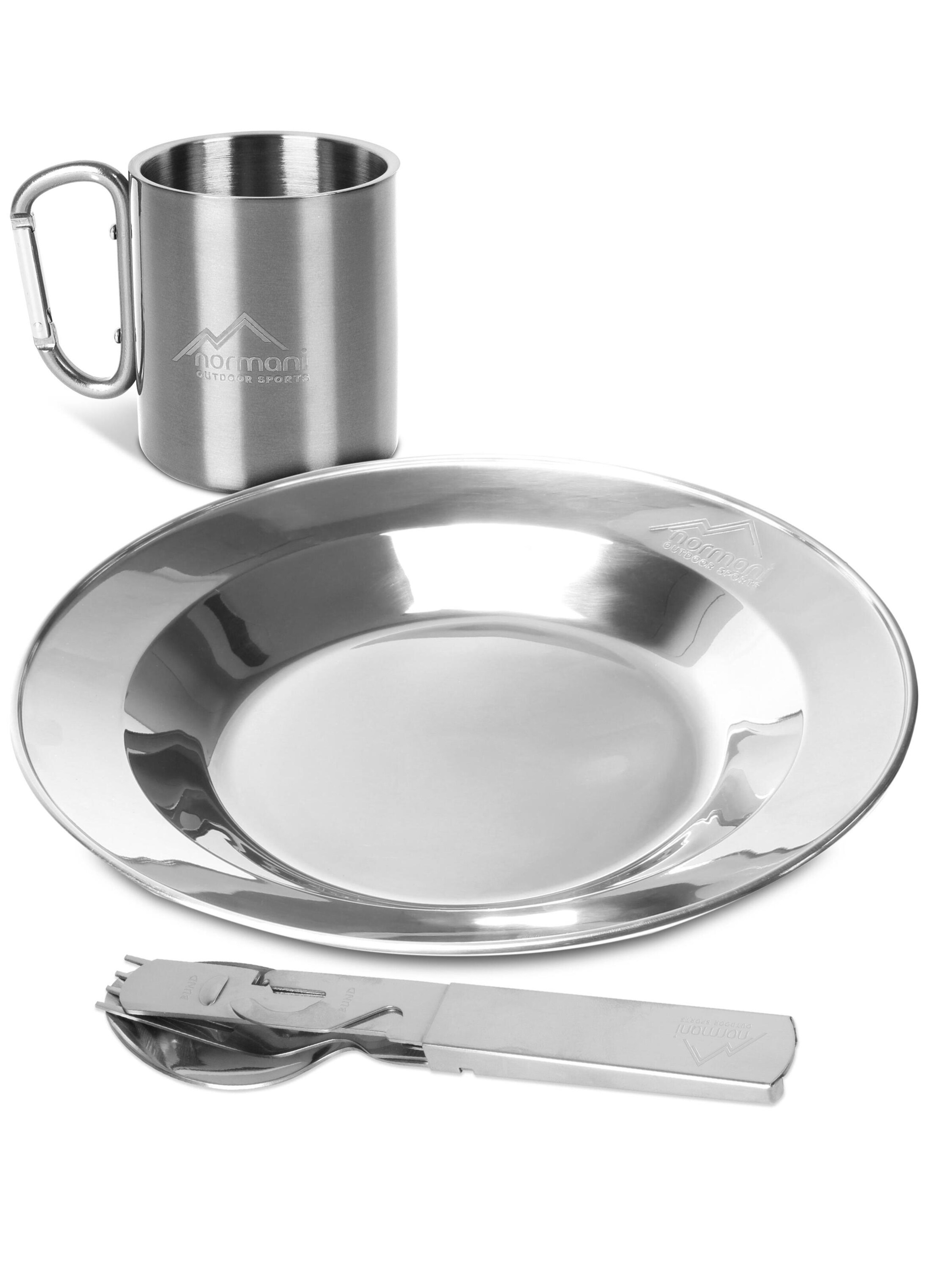normani Tableware set in Silver: front