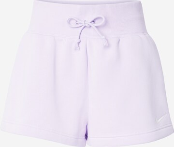 Nike Sportswear Shorts 'Phoenix Fleece' in Lila: predná strana