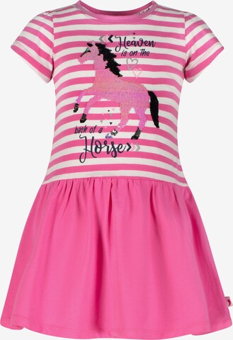 SALT AND PEPPER Dress 'Horse Club' in Pink: front