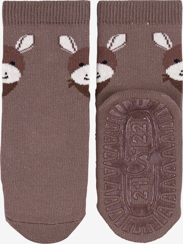STERNTALER Socks 'Emmi' in Brown: front