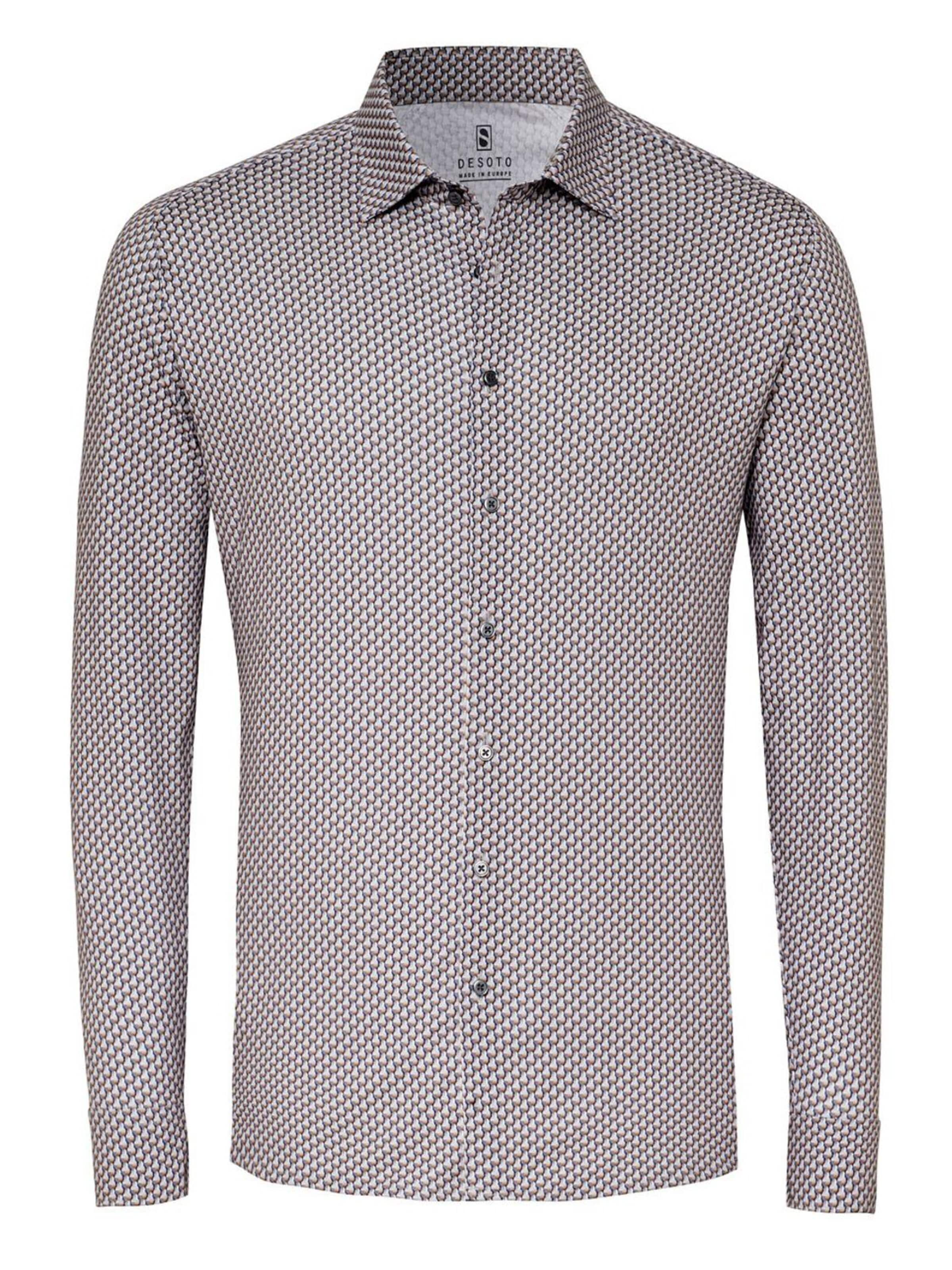 DESOTO Slim fit Overhemd in Grijs
