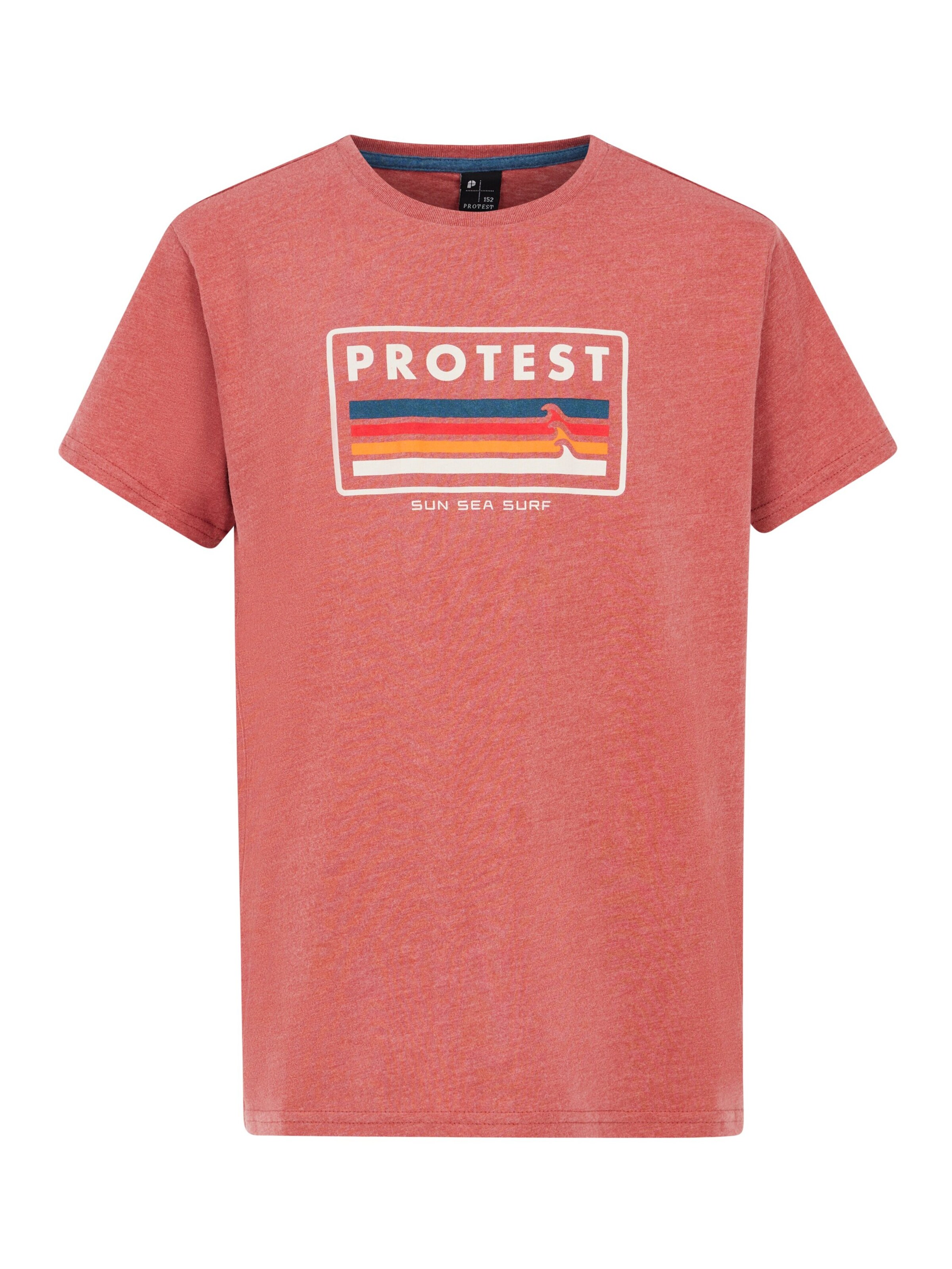 PROTEST Shirt 'PRTMarius JR' in Rood: voorkant