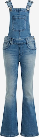 WE Fashion Laclové kalhoty – modrá: přední strana