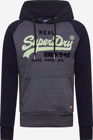 Sweat-shirt Superdry en bleu : devant