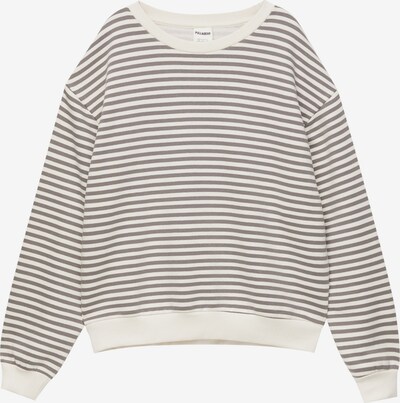 Pull&Bear Sweatshirt in dunkelgrau / weiß, Produktansicht