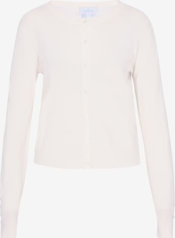 usha BLUE LABEL Gebreid vest in Wit: voorkant