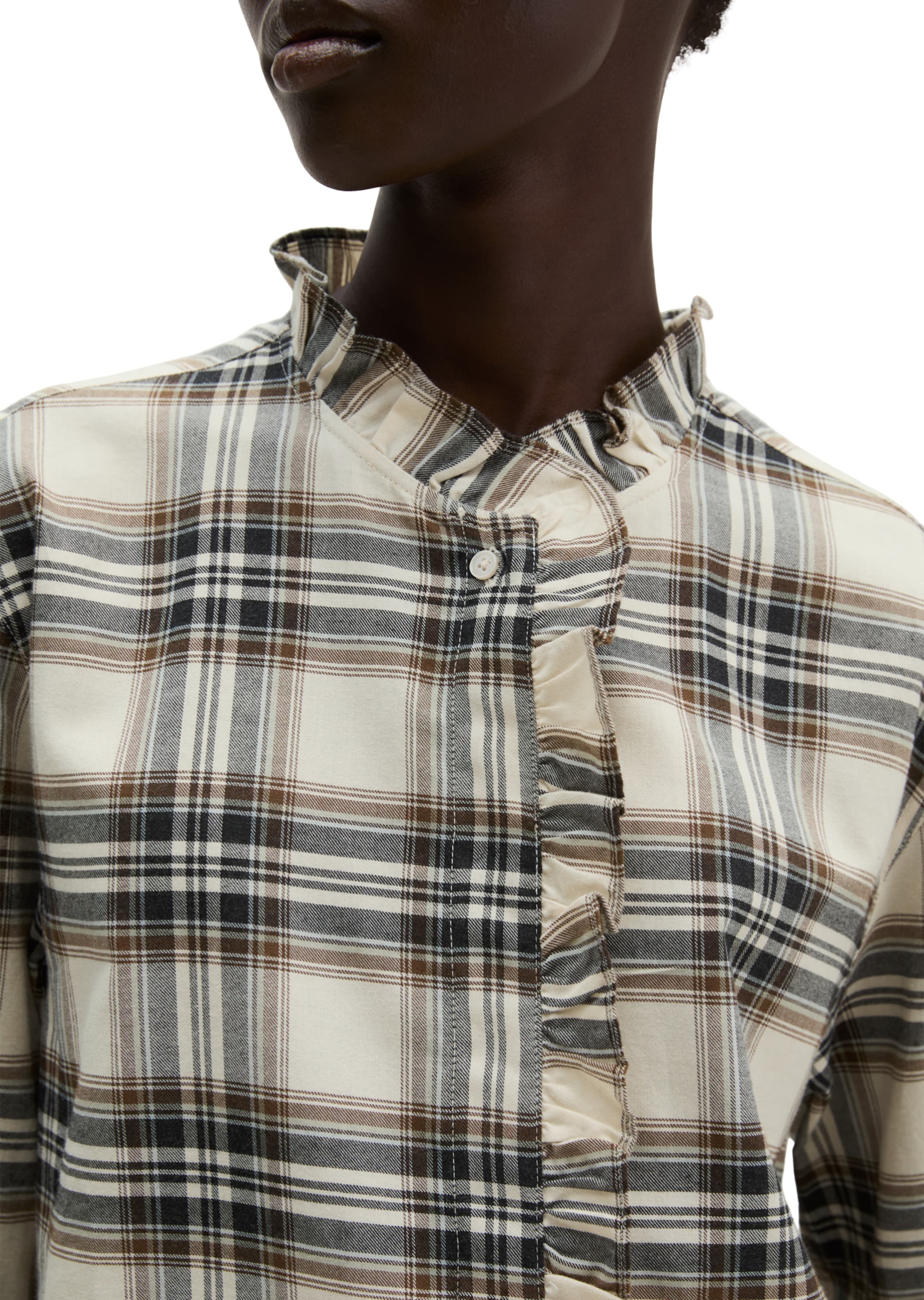 Marc O'Polo Blouse in Wit: voorkant