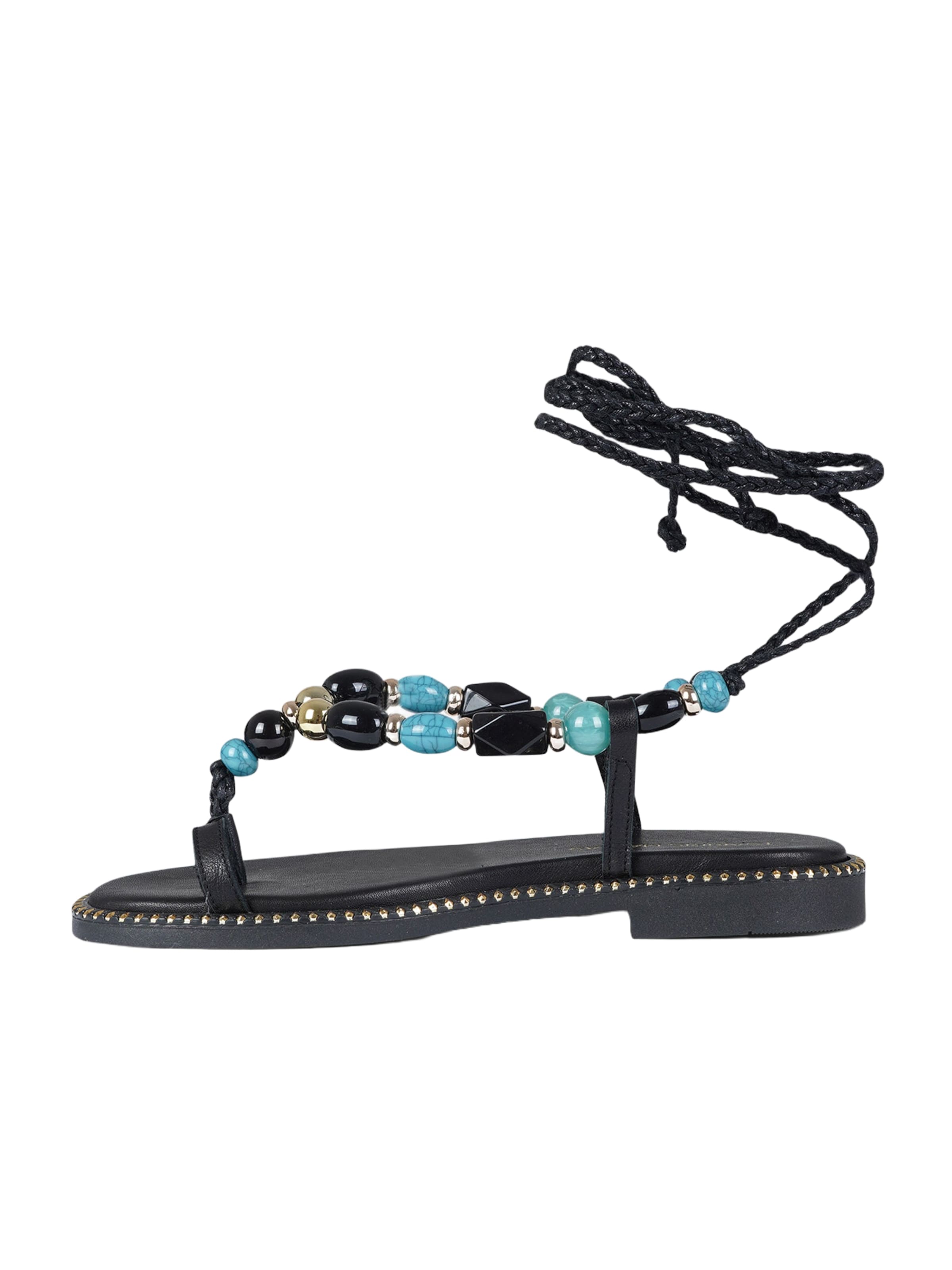 EXE Niedrige Sandalen in Schwarz: Vorderseite