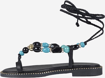 EXE Niedrige Sandalen in Schwarz: Vorderseite