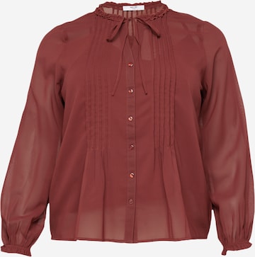 ABOUT YOU Curvy Blouse 'Agathe' in Bruin: voorkant